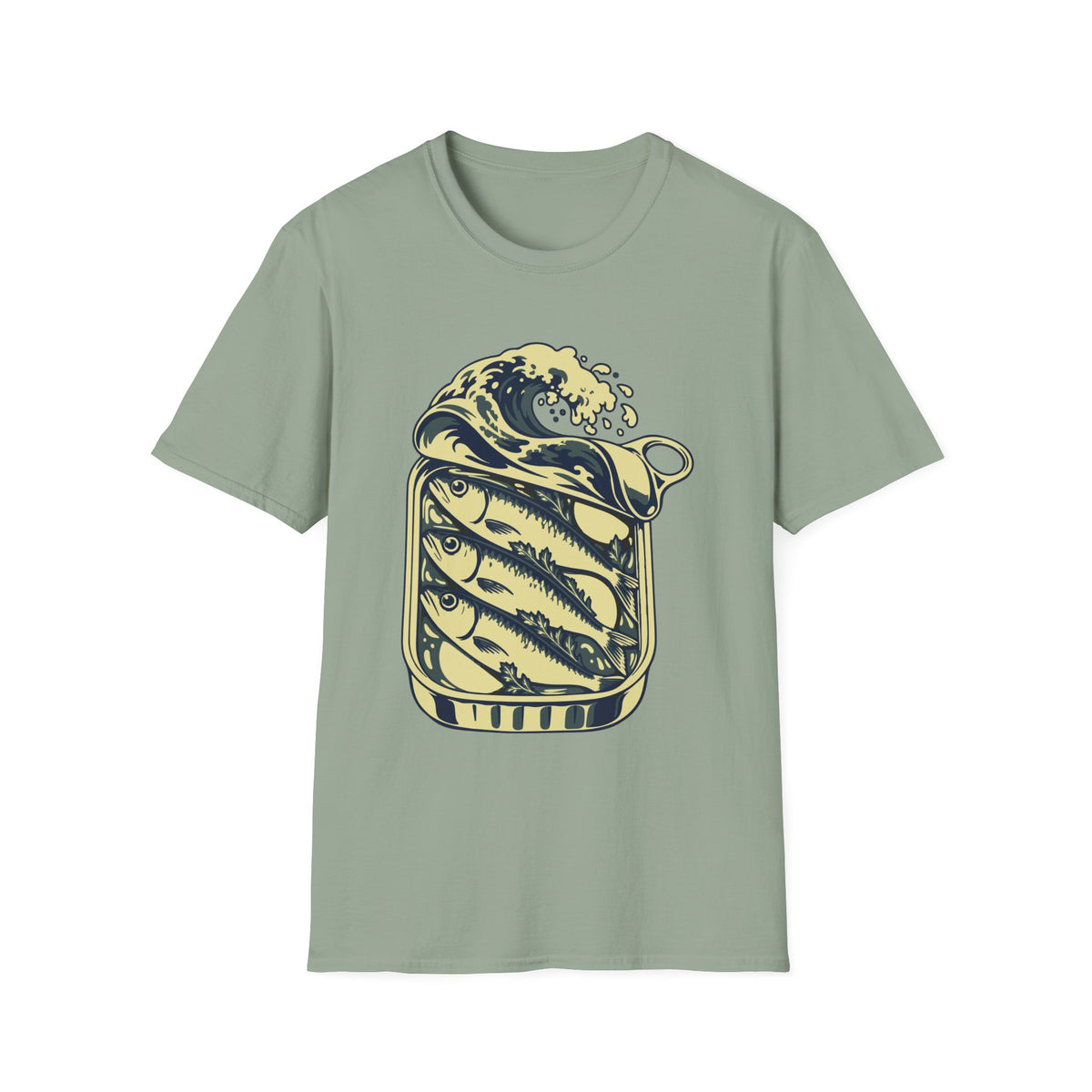 Tinned Sardine Wave Tee – Everyday Softstyle
