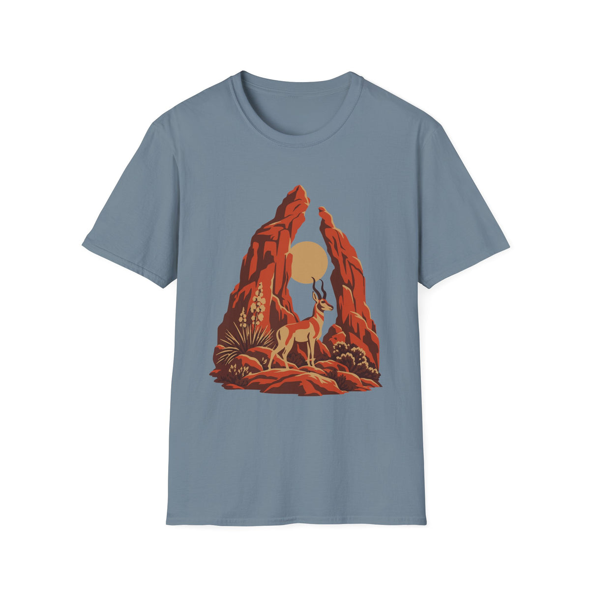 Red Rock Pronghorn Tee – Everyday Softstyle