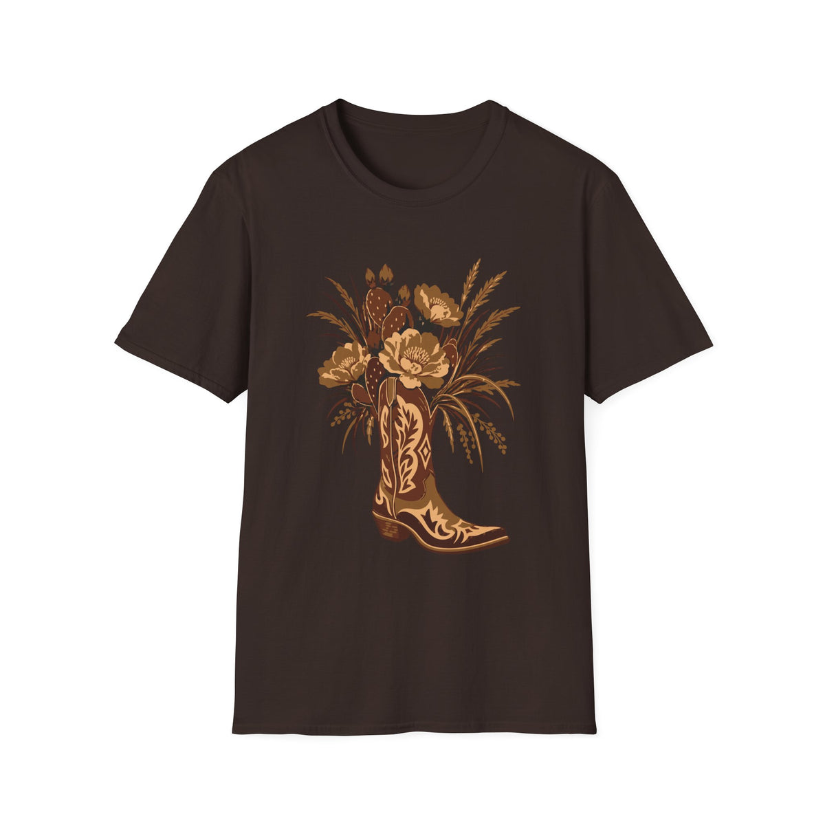 Wildflower Cowboy Boot Tee – Everyday Softstyle