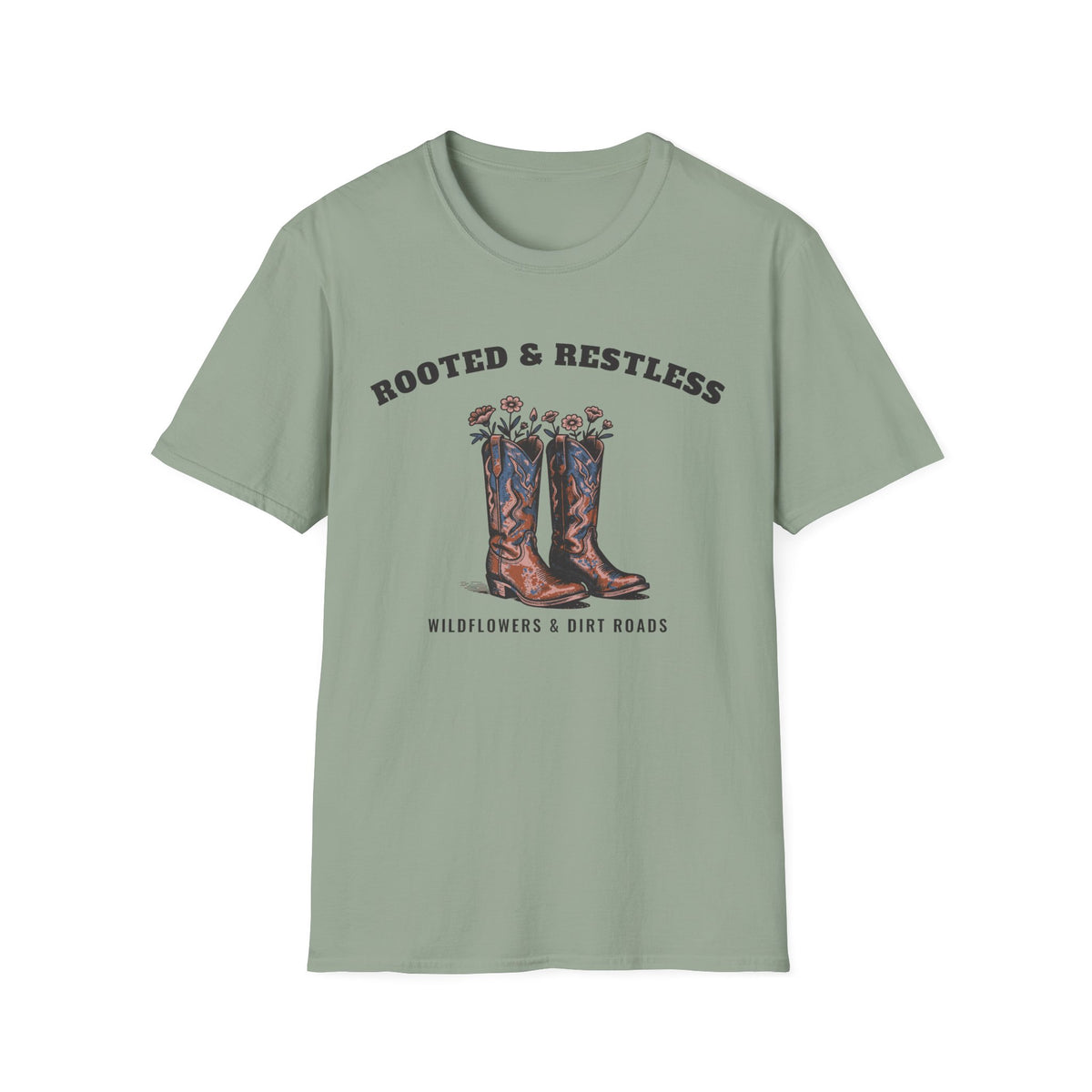 Rooted & Restless Tee – Everyday Softstyle
