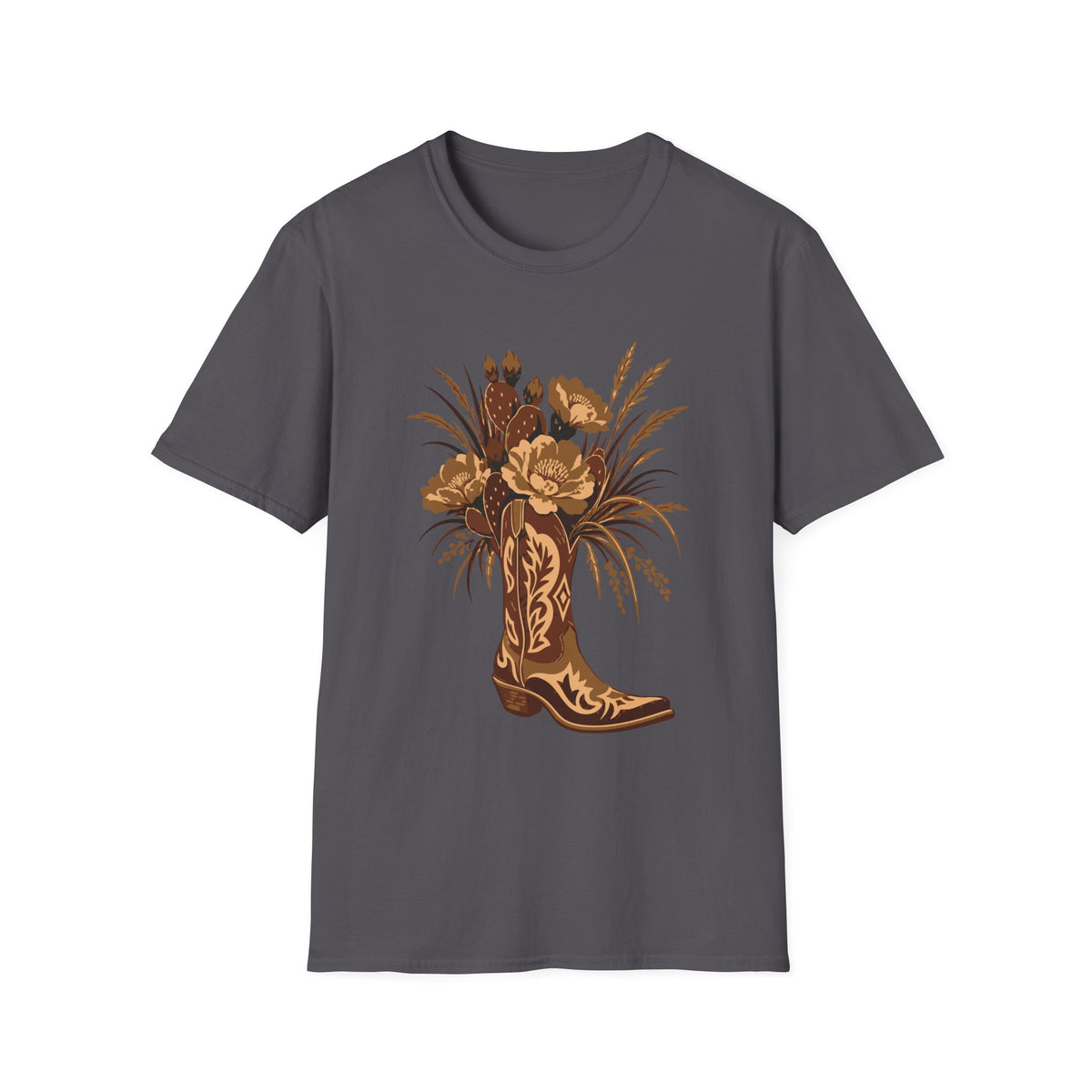 Wildflower Cowboy Boot Tee – Everyday Softstyle