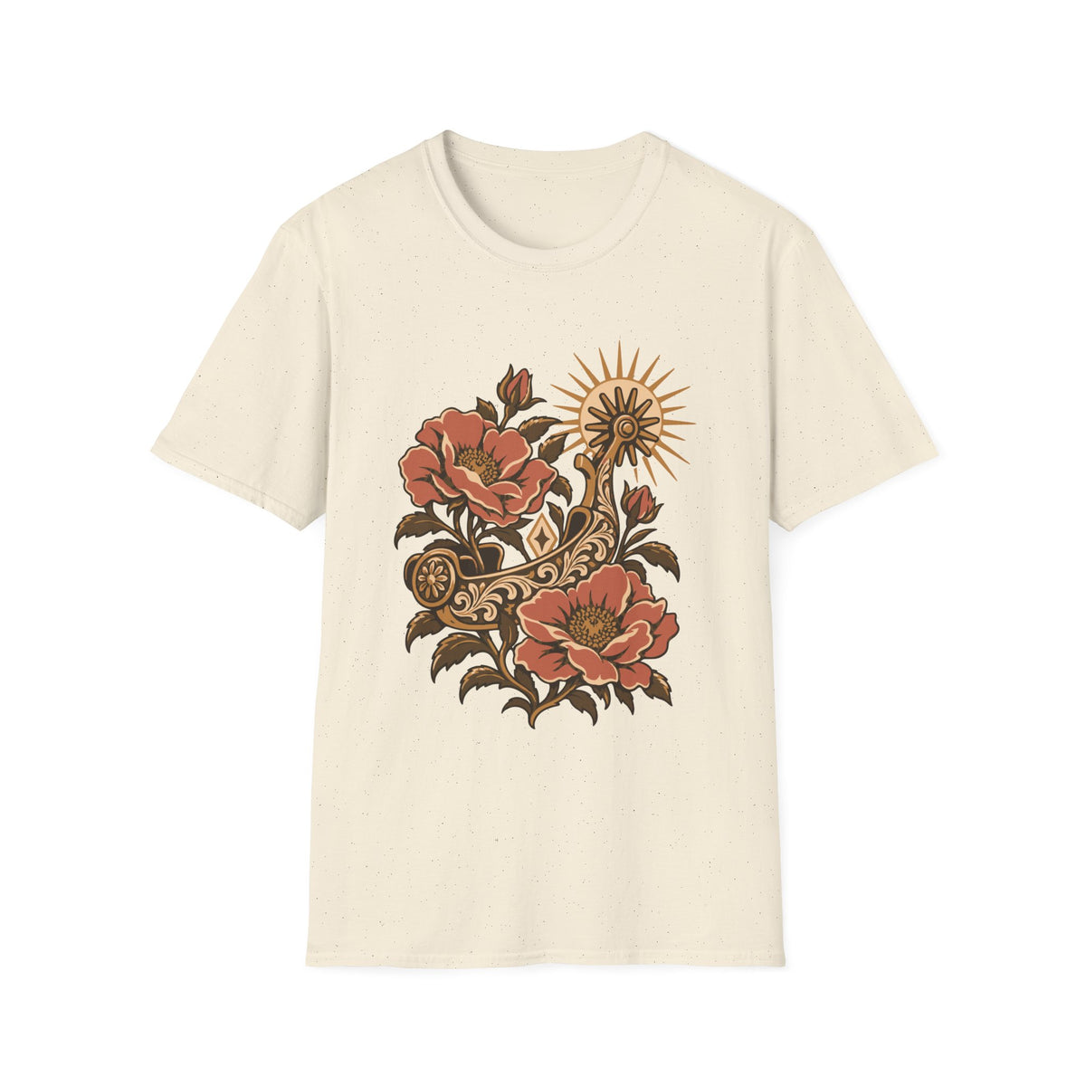 Western Rose Spur Tee – Everyday Softstyle