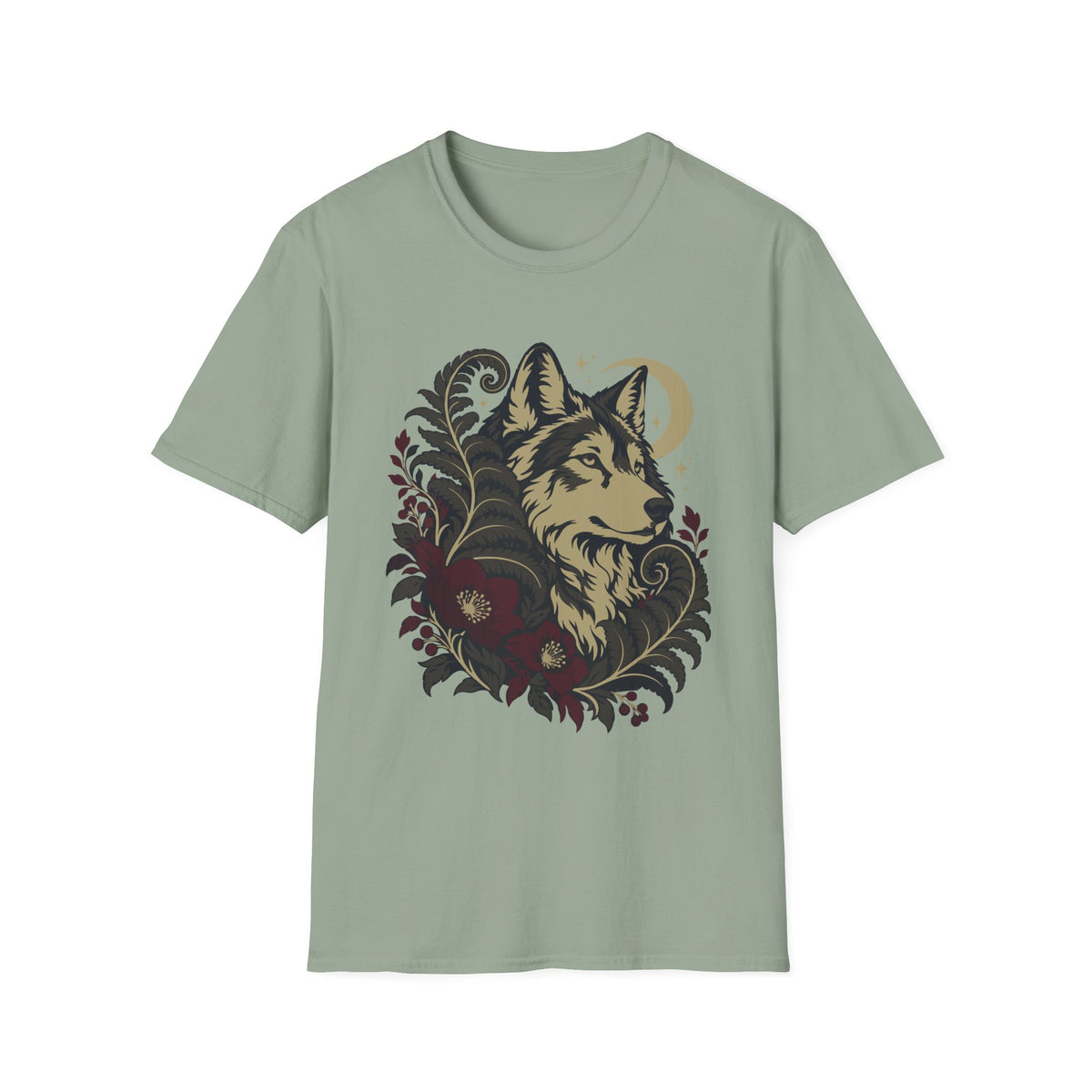 Moonlit Wolf Tee – Everyday Softstyle