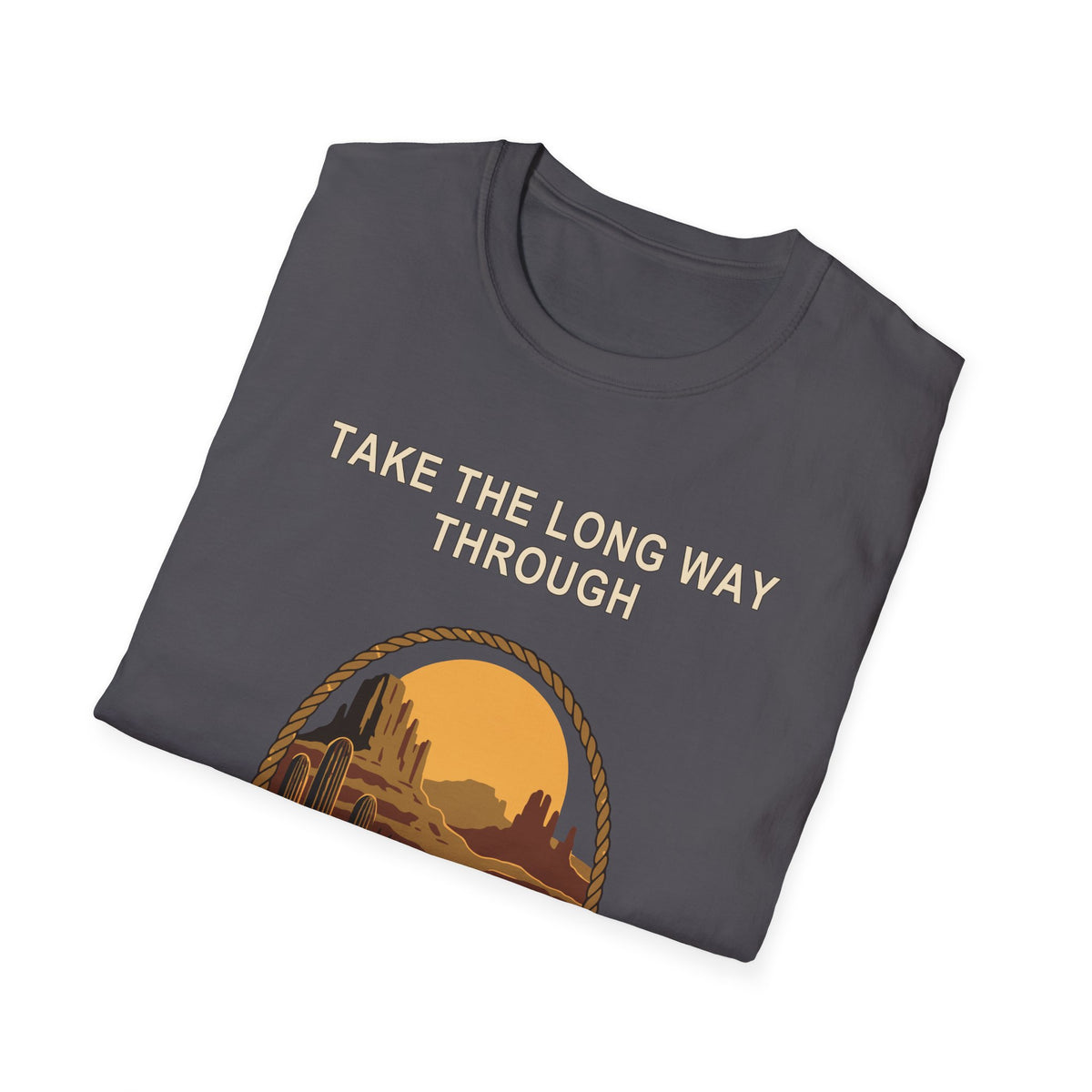 Take the Long Way Through Tee – Everyday Softstyle