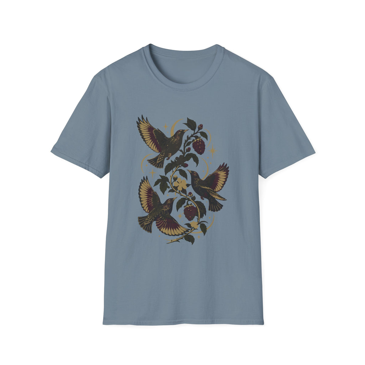 Blackbirds and Bramble Tee – Everyday Softstyle