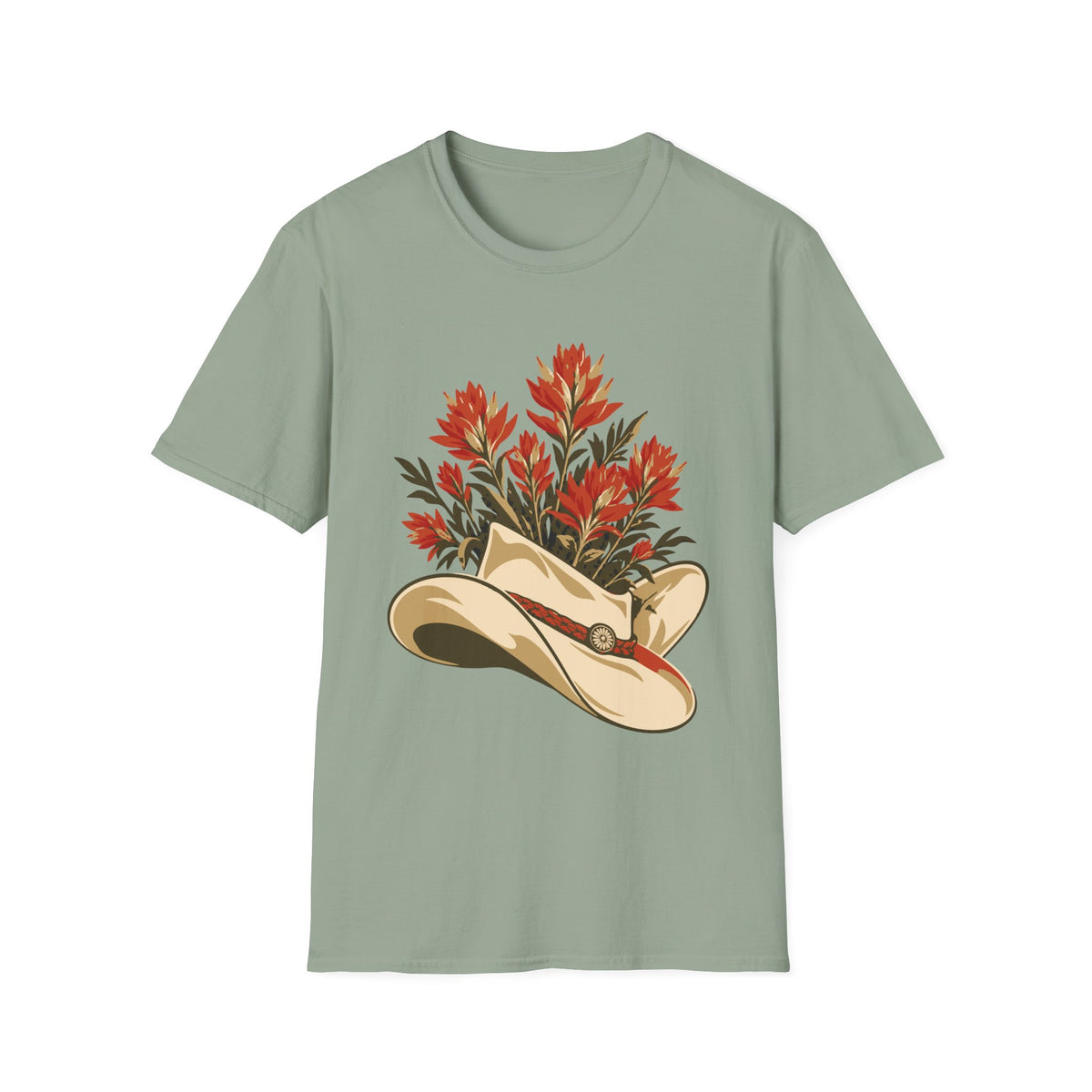 Wildflower Cowboy Hat Tee – Everyday Softstyle