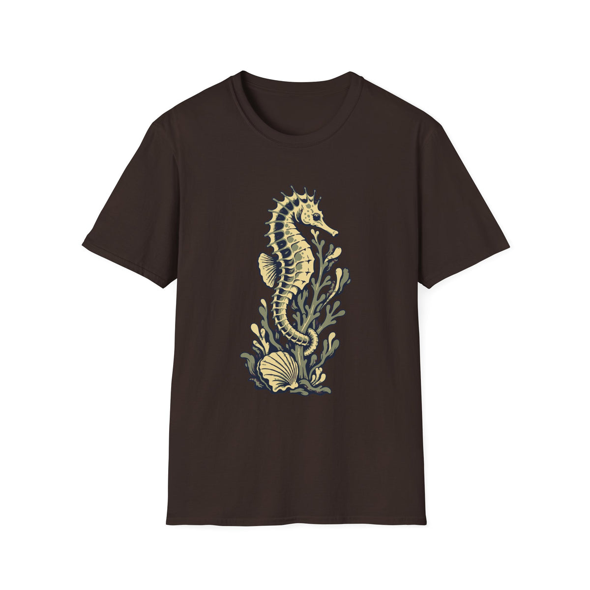 Seahorse and Kelp Tee – Everyday Softstyle