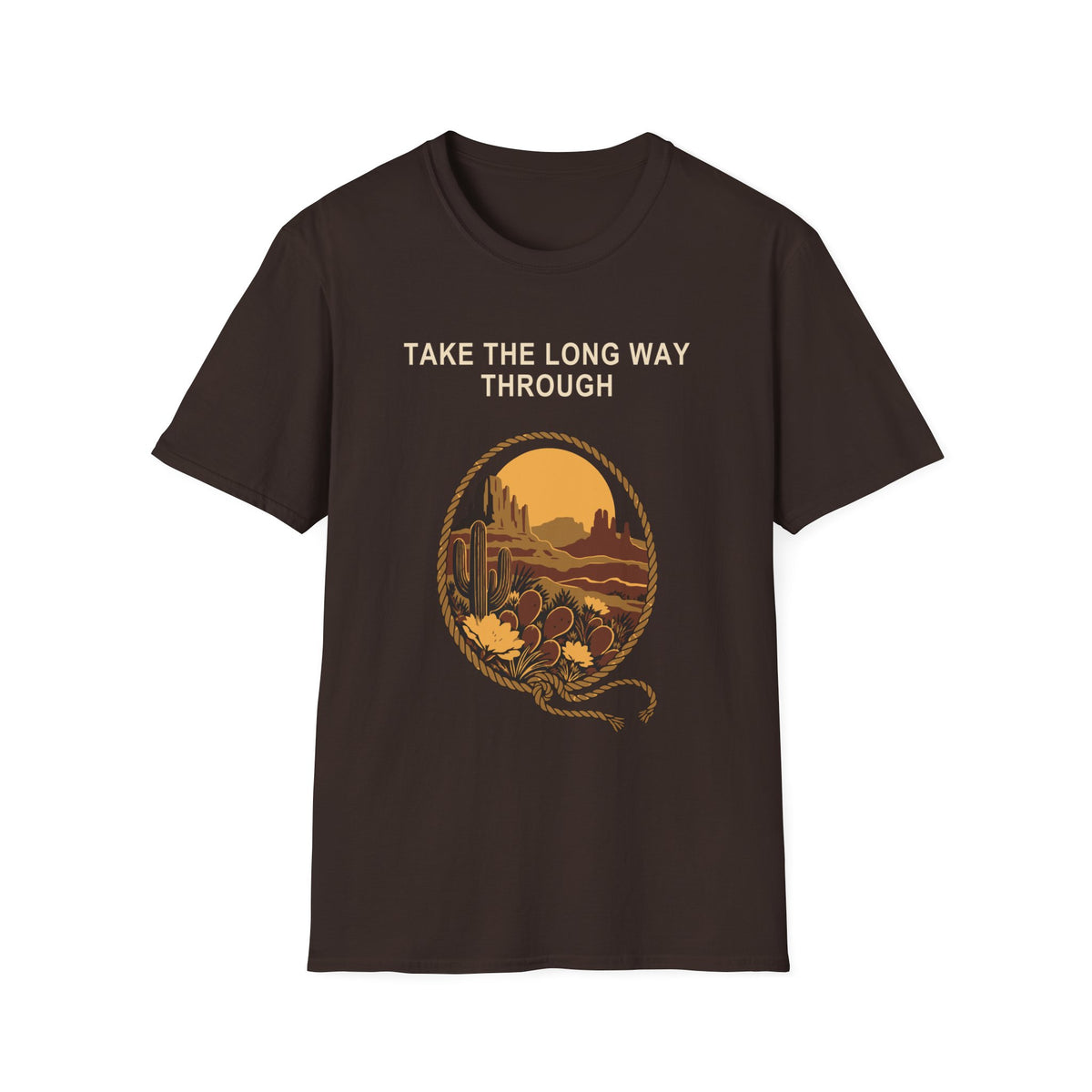 Take the Long Way Through Tee – Everyday Softstyle