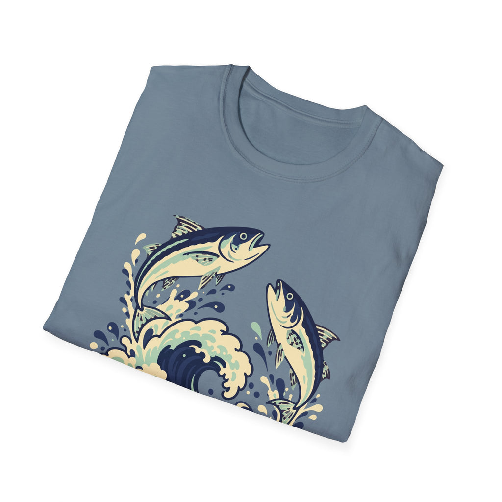 Leaping Fish Wave Bowl Tee – Everyday Softstyle
