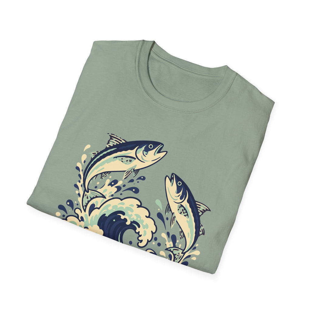 Leaping Fish Wave Bowl Tee – Everyday Softstyle