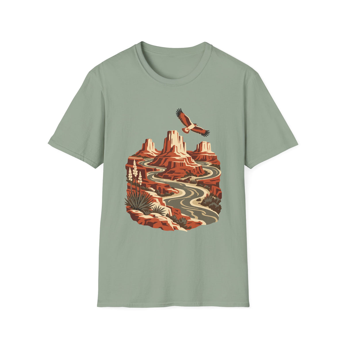 Canyon River Hawk Tee – Everyday Softstyle