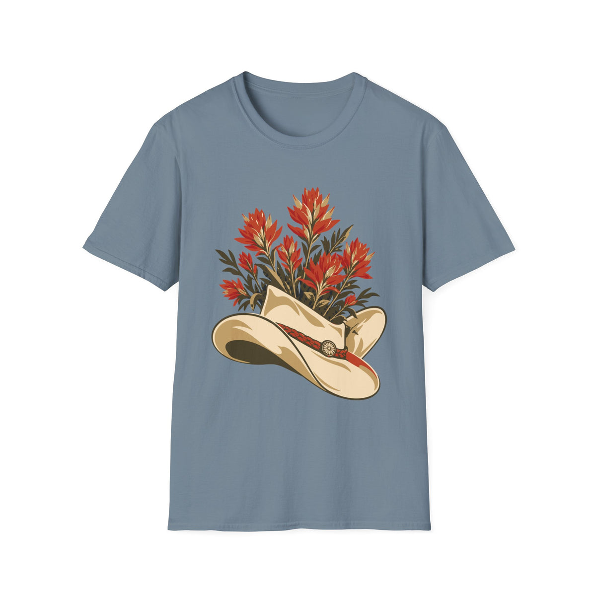 Wildflower Cowboy Hat Tee – Everyday Softstyle