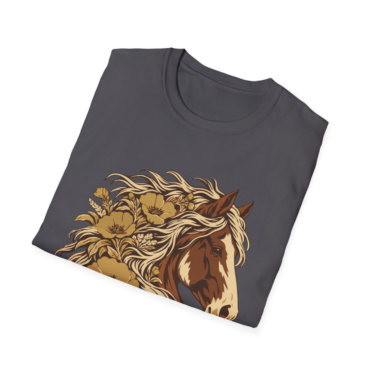 Wildflower Mane Horse Tee – Everyday Softstyle