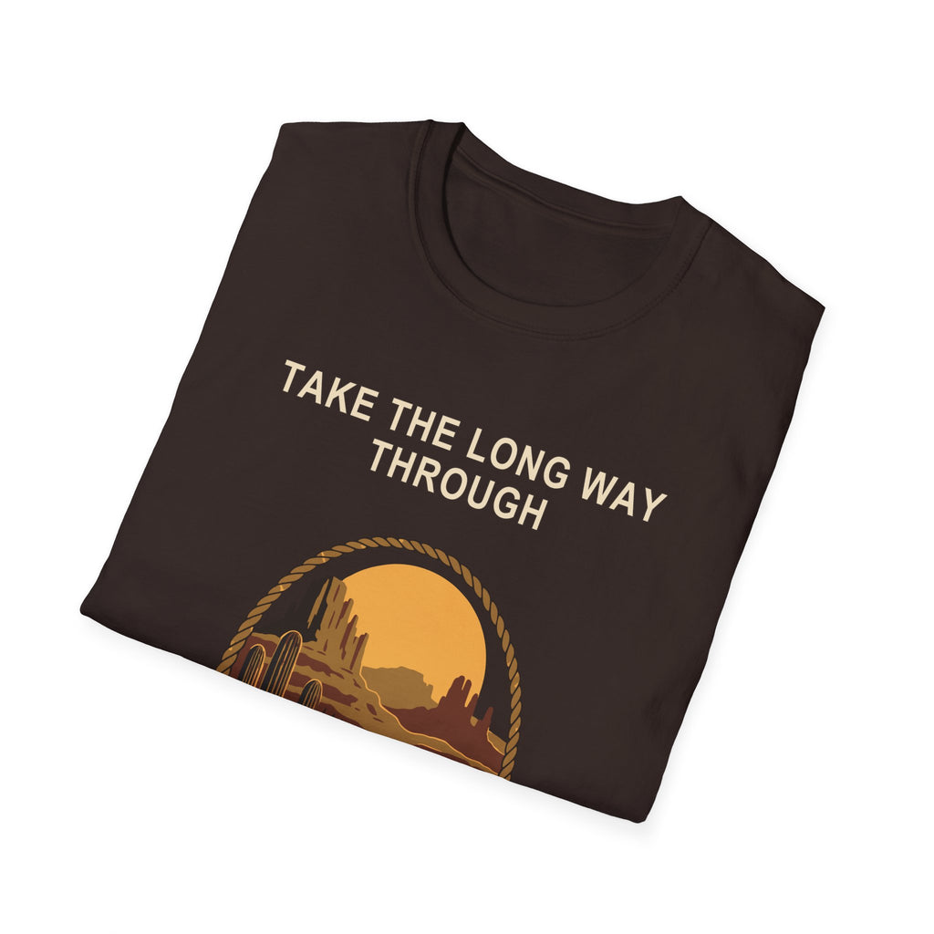 Take the Long Way Through Tee – Everyday Softstyle