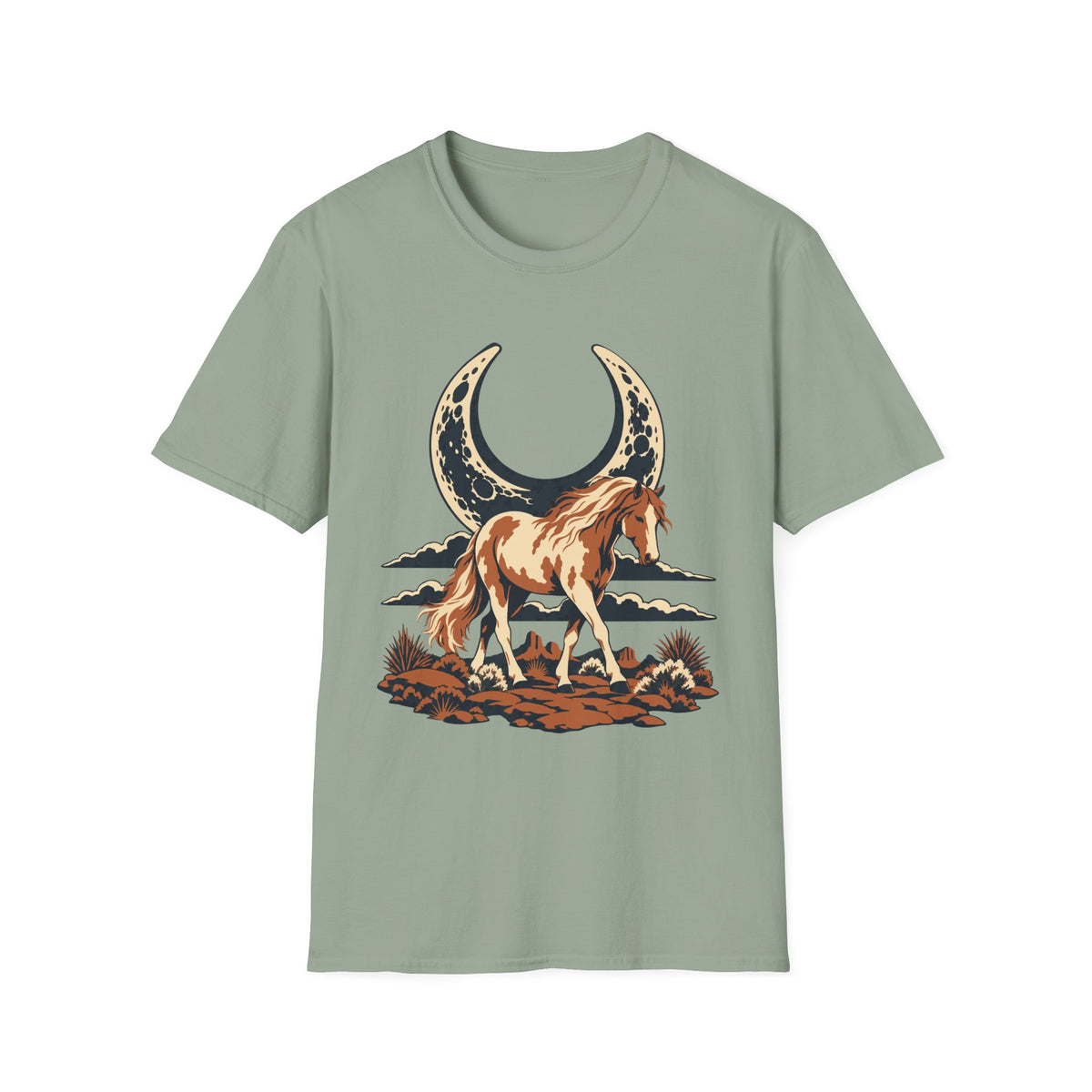 Moonlit Mustang Tee – Everyday Softstyle
