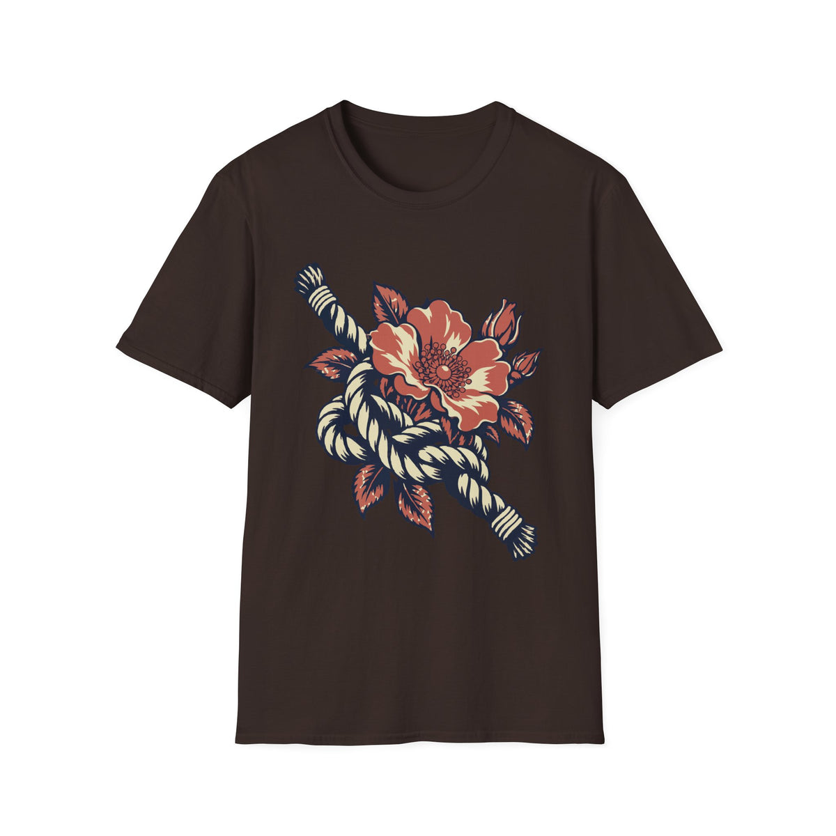 Sailor's Knot Rose Tee – Everyday Softstyle