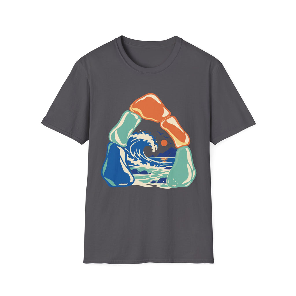 Sea Glass Wave Tee – Everyday Softstyle
