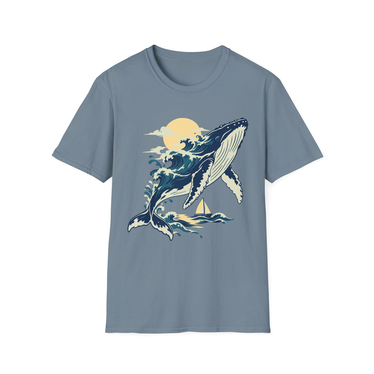 Breaching Humpback Tee – Everyday Softstyle