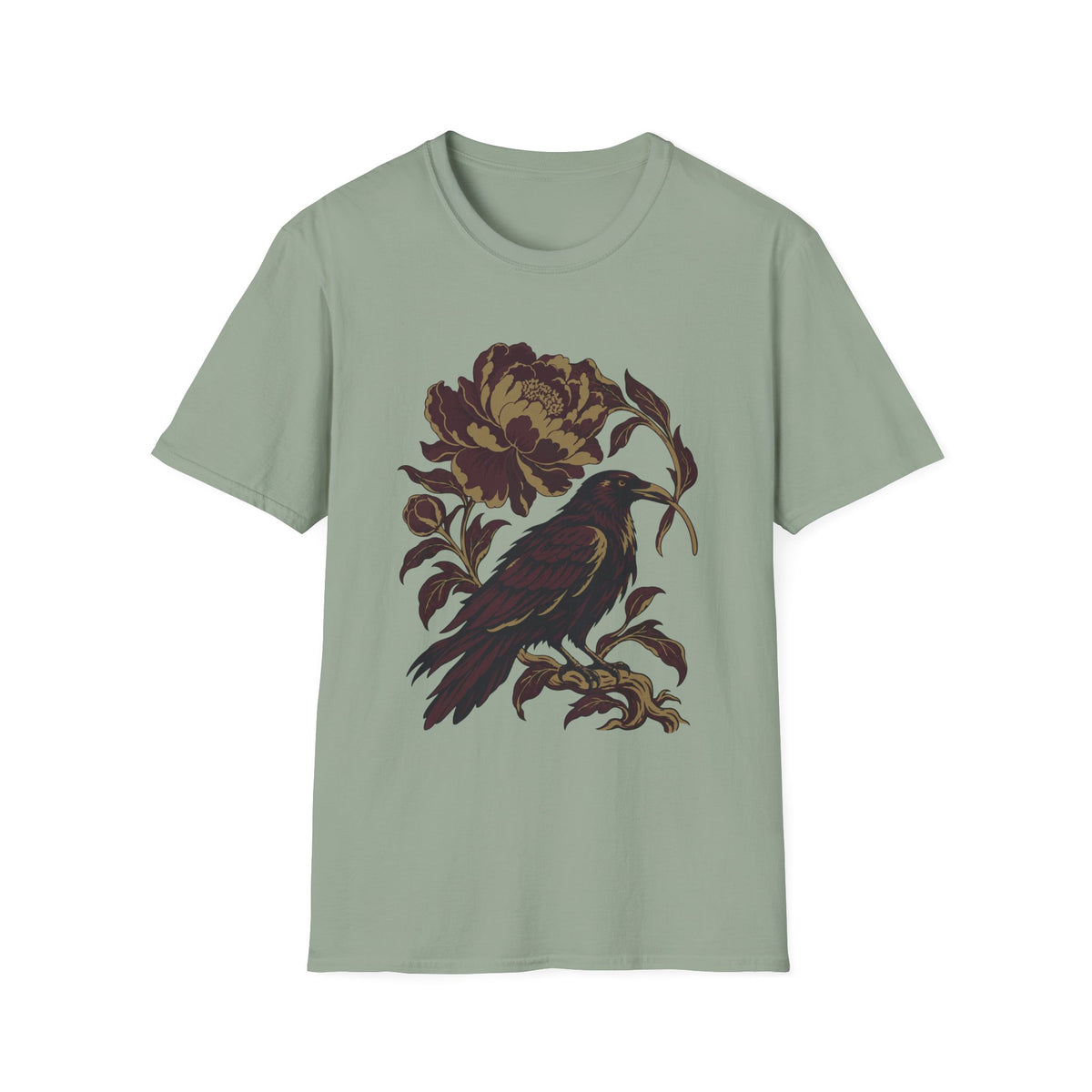 Raven and Peony Tee – Everyday Softstyle