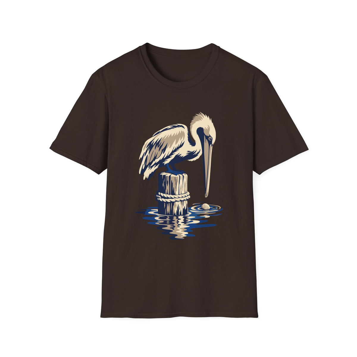 Pelican on a Piling Tee – Everyday Softstyle
