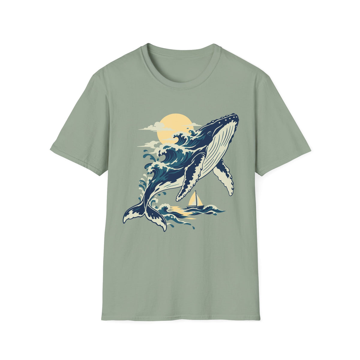 Breaching Humpback Tee – Everyday Softstyle