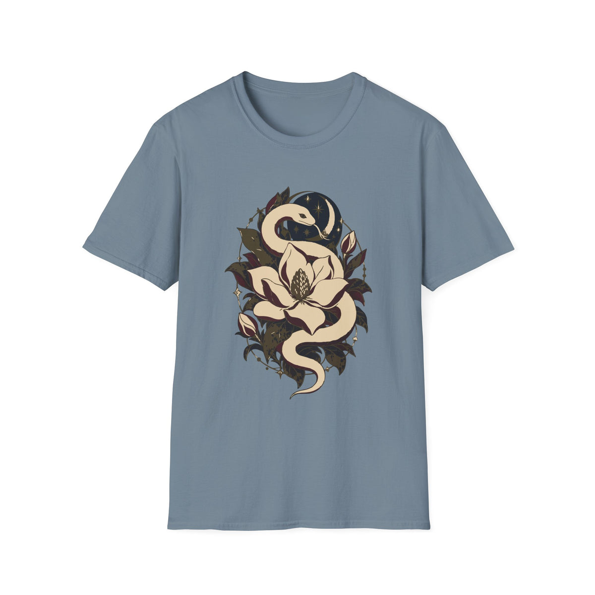 Serpent and Magnolia Tee – Everyday Softstyle