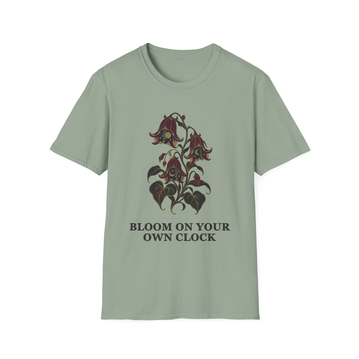 Bloom on Your Own Clock Tee – Everyday Softstyle